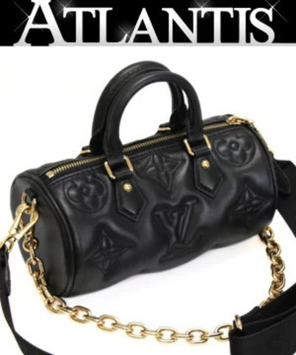 Louis Vuitton Papillon bag Bubble Glam leather black